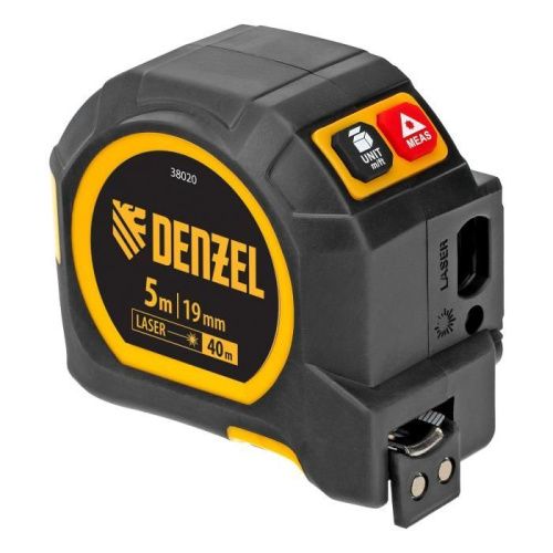 Лазерный дальномер с рулеткой LT-40, 5м x 19 мм, дальномер 40м, автомат. фиксация Denzel-Tehinstrument