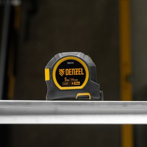 Лазерный дальномер с рулеткой LT-40, 5м x 19 мм, дальномер 40м, автомат. фиксация Denzel-Tehinstrument