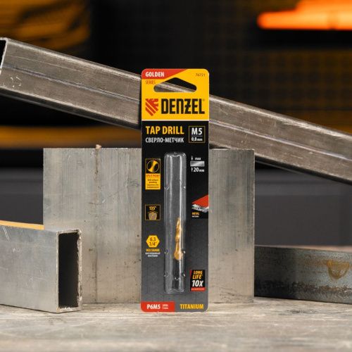 Сверло-метчик М5 х 0,8 мм, Р6М5// Denzel-Tehinstrument