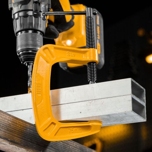 Струбцина G-образная, усиленная, 75 мм Denzel-Tehinstrument