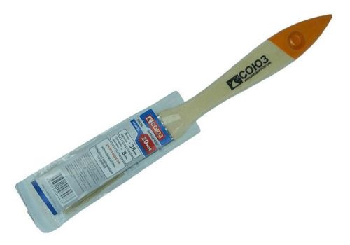 Кисть плоская "Практик" 3/4" (20 мм), натуральная щетина СОЮЗ-Tehinstrument