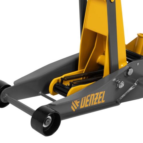 Домкрат гидравлический подкатной, 3 т, 125-470 мм, быстрый подъем, проф. Denzel-Tehinstrument