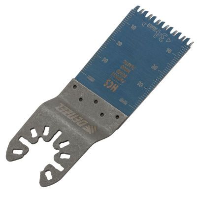 Насадка для МФИ режущая пазовая прямая, HCS, по дереву, ламинату 34 х 2.5 мм, крупный зуб Denzel-Tehinstrument