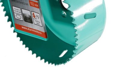 Коронка биметаллическая, 102мм, 5/8",  Sturm-Tehinstrument