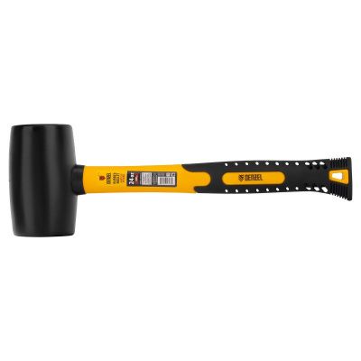 Киянка резиновая, 24 oz, черная резина, фибергласовая рукоятка Denzel-Tehinstrument