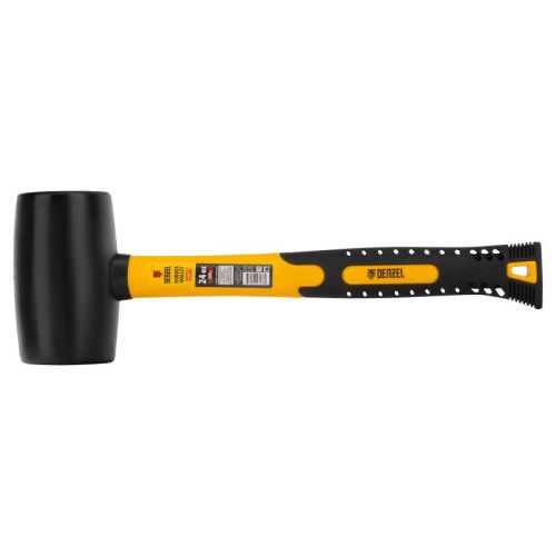 Киянка резиновая, 24 oz, черная резина, фибергласовая рукоятка Denzel-Tehinstrument