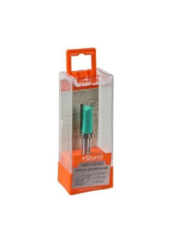 Фреза кромочная с верхним подшипником dxhxl 12x25x65,4 мм, хв.8  Sturm-Tehinstrument