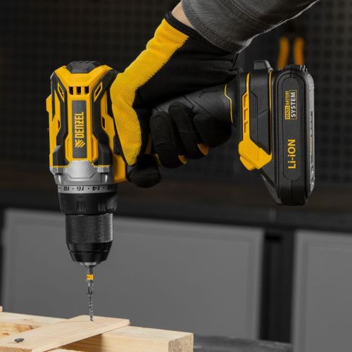 Дрель-шуруповерт аккумуляторная, бесщет. Denzel BLDL-18-02-Tehinstrument