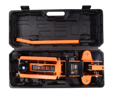 Домкрат гидравлический подкатной ДМК-2,5ФК (2,5 т, 140-390 мм, с фиксатором, в кейсе) Вихрь-Tehinstrument