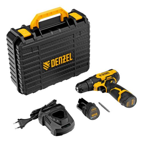 Аккумуляторный шуруповерт Denzel CDQ-12, Li-Ion, 12 В-Tehinstrument