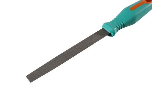 Напильник полукруглый 150 мм, двойная насечка, противоскользящая рукоятка  Sturm-Tehinstrument