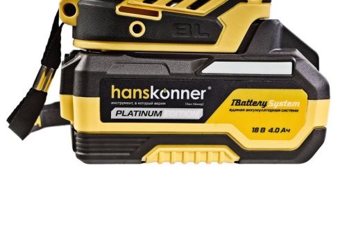 Аккумуляторный ударный винтоверт Hanskonner HCD20280BLC 1BatterySystem-Tehinstrument