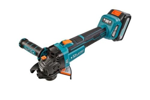 CAG18125BLE  УШМ аккумуляторная б/щ  Sturm, 18В, 1BatterySystem, 125мм, плавн пуск, 1х4Ач,кейс-Tehinstrument