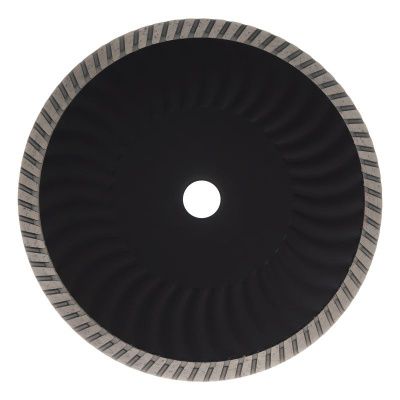 Диск алмазный отрезной DENZEL Турбо, ф230 х 22.2 мм, сухой рез, HWD92, турбированная рабочая часть, круг, 731140-Tehinstrument