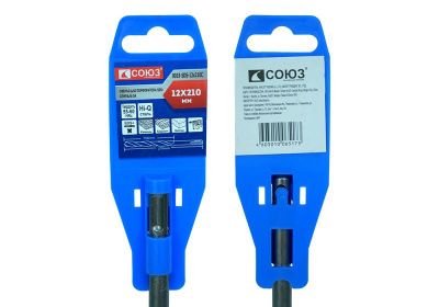 Бур SDS+ 12x210 с твердосплавной напайкой, СПИРАЛЬ S4 , Союз-Tehinstrument