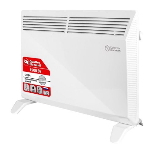 Нагреватель воздуха электрический QUATTRO ELEMENTI QE-1500KS конвекторный-Tehinstrument