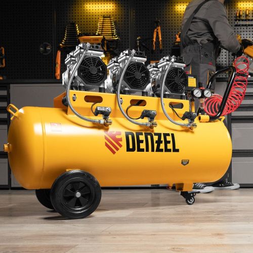 Компрессор безмасляный, малошумный Denzel DLS 1800/100-Tehinstrument
