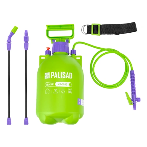 Опрыскиватель ручной, 5 л, с насосом, шлангом, разбрызгиватель Palisad-Tehinstrument
