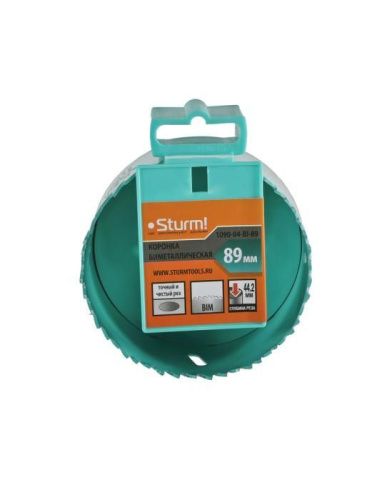 Коронка биметаллическая, 89 мм, 5/8",  Sturm-Tehinstrument
