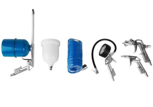 Набор аксессуаров для компрессора, 5 предметов, краскопульт с верхним бачком, СОЮЗ-Tehinstrument