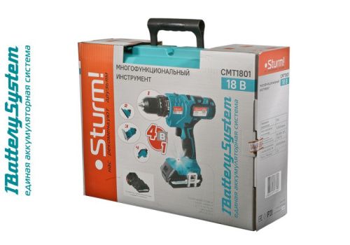 Аккумуляторный шуруповерт-мультитул 4в1  Sturm CMT1801 1BatterySystem-Tehinstrument