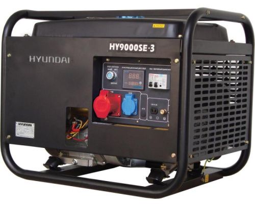 Бензиновый генератор HYUNDAI HY 9000SE-3 (бензогенератор Хендай HY9000SE-3)-Tehinstrument
