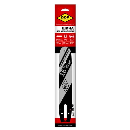 Шина пилы цепной сварная DDE 16"/ 40 см 3/8"-1,6-60 зв  проф.-Tehinstrument