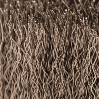 Щетка для УШМ, 75 мм, "Чашка", витая нержавеющая проволока 0.3 мм, М14 Denzel-Tehinstrument