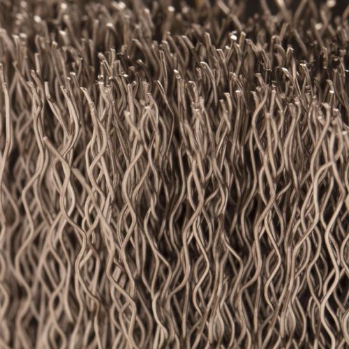 Щетка для УШМ, 75 мм, "Чашка", витая нержавеющая проволока 0.3 мм, М14 Denzel-Tehinstrument