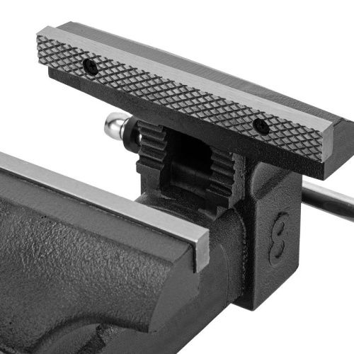 Тиски слесарные BVH-200, 200 мм, поворотные, стальная направляющая, с наковальней //Denzel-Tehinstrument