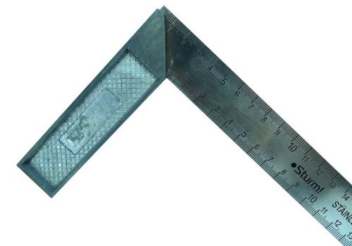 Угольник 250мм, стальной, оцинкованный,  Sturm-Tehinstrument
