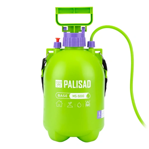 Опрыскиватель ручной, 5 л, с насосом, шлангом, разбрызгиватель Palisad-Tehinstrument
