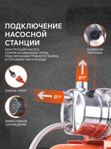 Насосная станция Patriot PW 850-24 INOX-Tehinstrument