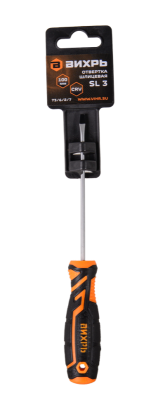 Отвёртка шлицевая ВИХРЬ SL3 100мм-Tehinstrument