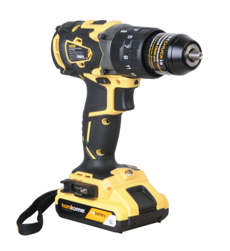 Аккумуляторный шуруповерт Hanskonner HCD1865BLI Unibattery-Tehinstrument