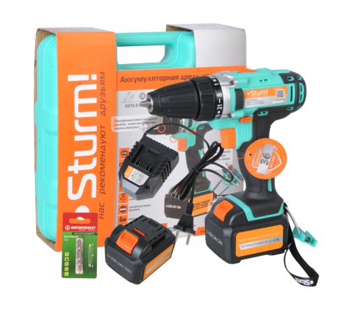 Аккумуляторный шуруповерт  Sturm CD3224L-Tehinstrument