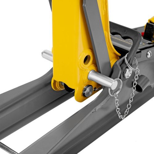 Домкрат гидравлический подкатной с фиксатором, 2,5 т, 85-385 мм Denzel-Tehinstrument