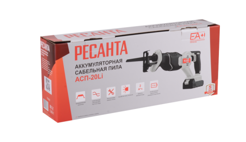 Сабельная пила аккумуляторная АСП-20Li (в комплекте 1 АКБ и ЗУ) ЕА+ Ресанта-Tehinstrument