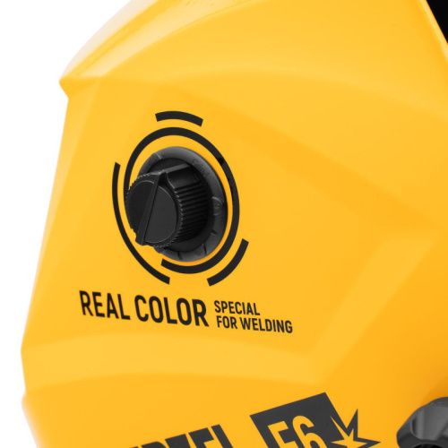 Щиток защитный лицевой (маска сварщика) F6, см. окно 93х43, Real Color, DIN4/5-8/9-13// Denzel-Tehinstrument