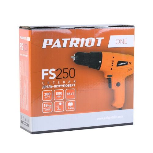 Дрель-шуруповерт сетевая Patriot FS 250-Tehinstrument
