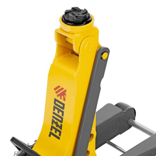 Домкрат гидравлический подкатной с фиксатором, 2,5 т,  85-385 мм, в пласт. кейсе Denzel-Tehinstrument