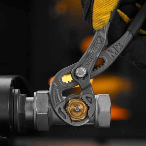 Клещи переставные, кнопочный механизм, обливные рукоятки, 180 мм Denzel-Tehinstrument