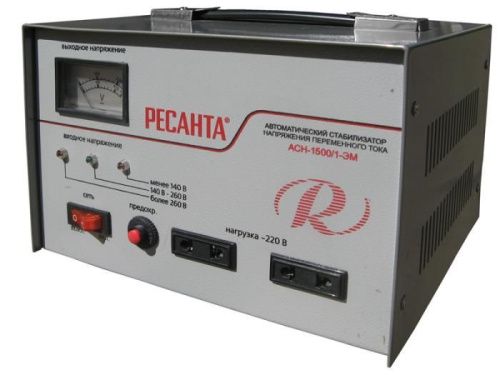 Стабилизатор РЕСАНТА однофазный ACH-1500/1-ЭМ (электромеханический)-Tehinstrument