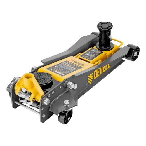 Домкрат гидравлический подкатной, 2/3 т, 98-770 мм, быстрый подъем, низ. подхват, проф, SUV Denzel-Tehinstrument