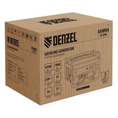 Генератор бензиновый Denzel GE 8900-Tehinstrument