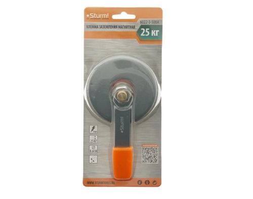 Клемма заземления магнитная, 500А, d 86mm  Sturm-Tehinstrument