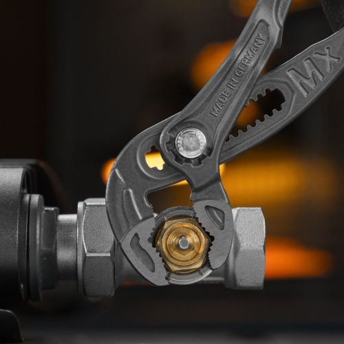 Клещи переставные, кнопочный механизм, обливные рукоятки, 250 мм Denzel-Tehinstrument