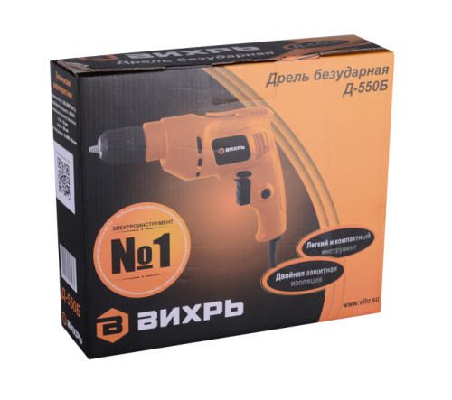 Дрель безударная Вихрь Д-550Б-Tehinstrument