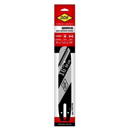Шина пилы цепной сварная DDE 16"/ 40 см 3/8"-1,6-60 зв  проф.-Tehinstrument