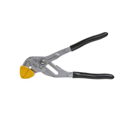 Клещи-переставные, 175мм, кнопочный шарнир, без засечек на губках, Hanskonner-Tehinstrument